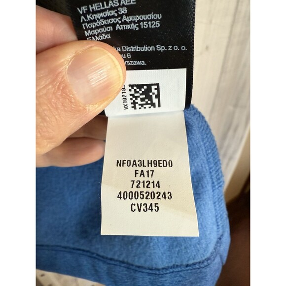 The North Face Men’s Small Canyon Flats Fleece Jacket Blue Heather Full Zip - Picture 5 of 6